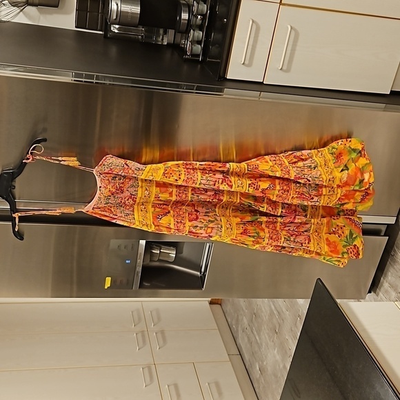 💕FARM RIO💕 Mixed Fruits Paradise Midi Dress ~ Small S NWT - Picture 12 of 16